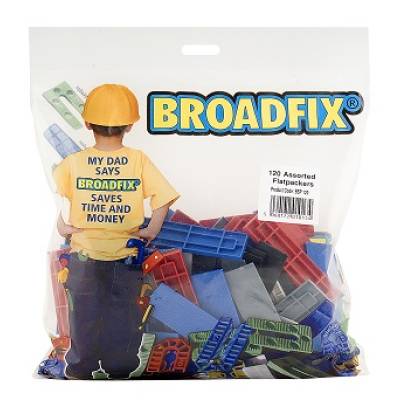 120 Flat Packers, Assorted Plastic 28mm, 1-6mm Thickness Spacers levelling